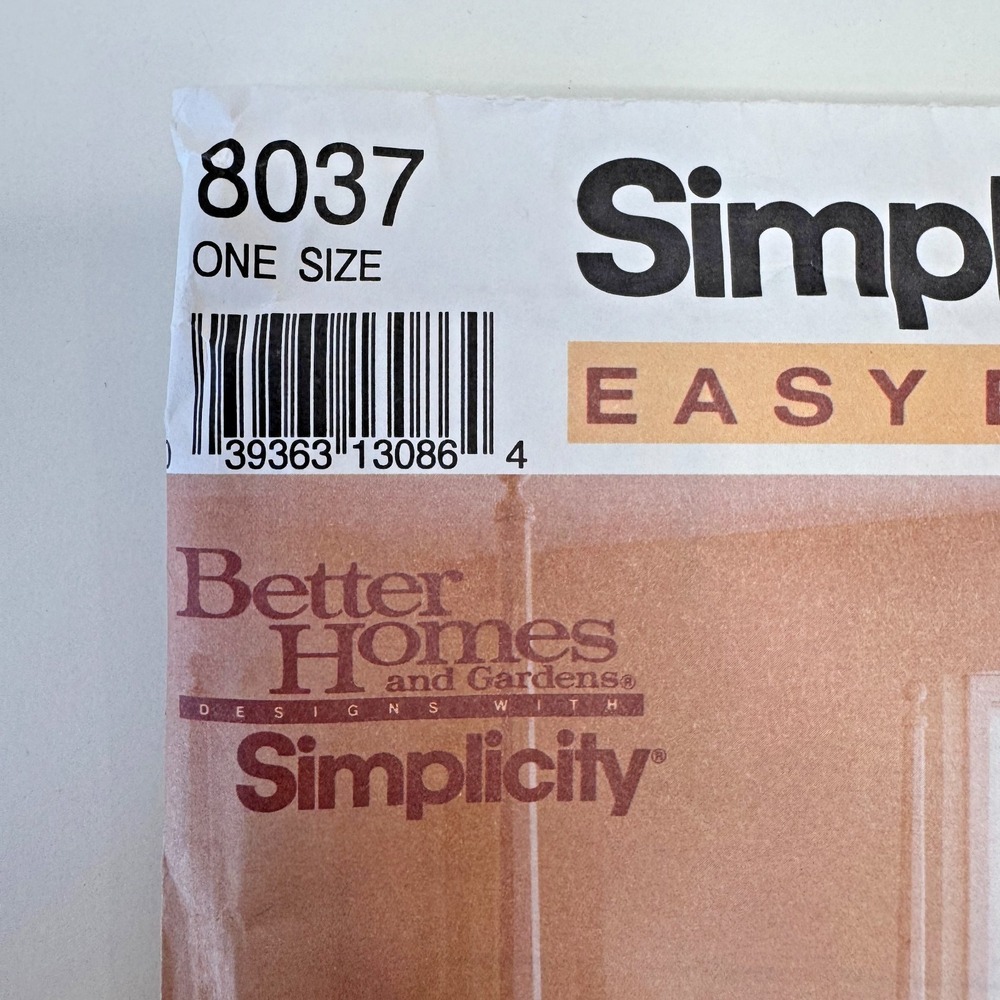 Simplicity 8037 Uncut Sewing Pattern Bedroom Decor Bedcover Comforter & Pillows - Picture 3 of 8